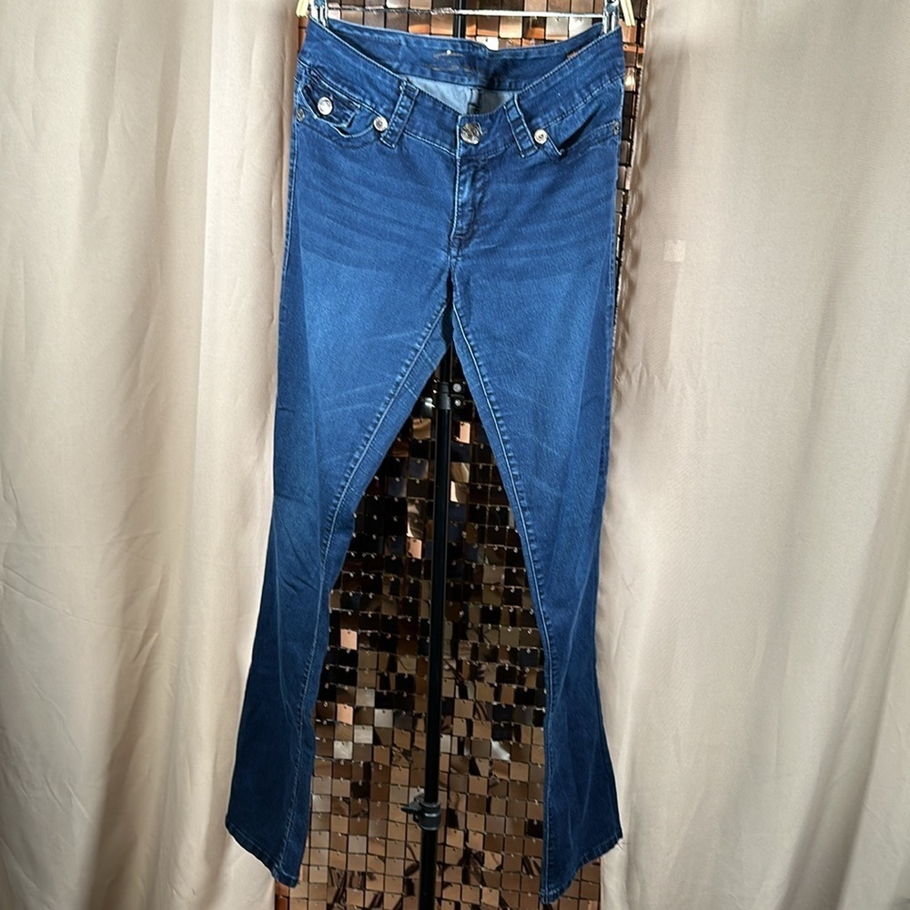 WOMENS Seven7 Rocker Slim Blue Jeans size 30